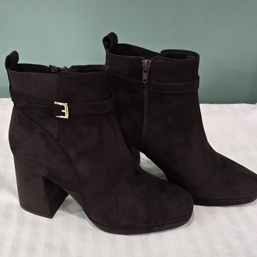Kelly & Katie Dark Brown Ankle Booties